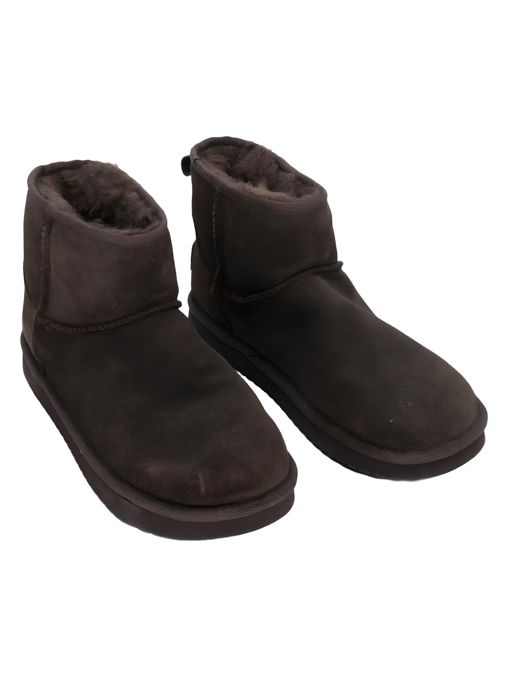 Earth Womens Wonders Round Toe Dark Brown Suede Ankle Boots Size 7M
